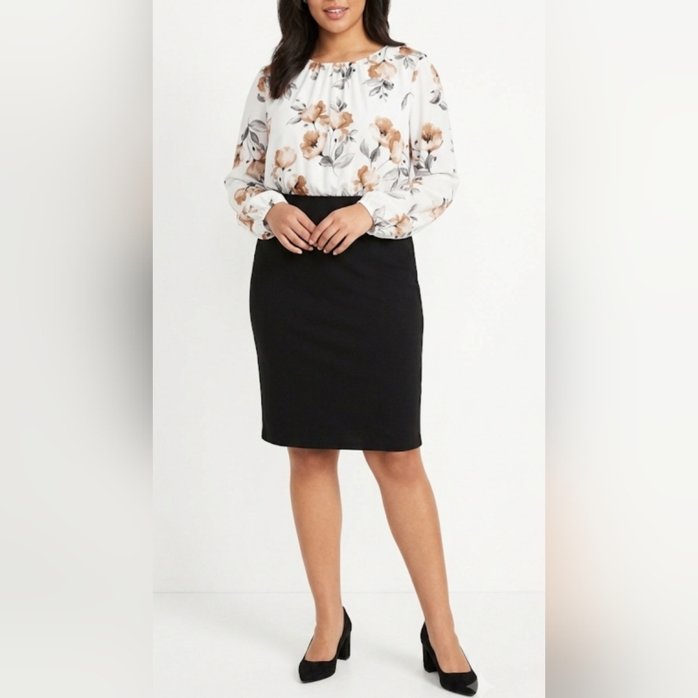 Stunning NWT Suzy Shier Floral Blouse-Style Dress | Size XXL 🌸✨